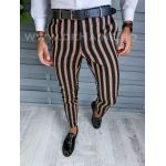 Pantaloni barbati eleganti in dungi B1883 7-2 E F6-5.1