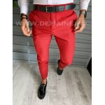 Pantaloni barbati eleganti rosii B1734 E