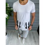 Tricou barbati alb slim fit Vagabond B1966 V3-1.2