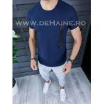 Tricou barbati bleumarin PREMIUM slim fit ZR B1134 P14-2.3