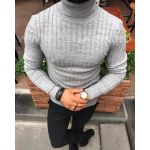 Helanca barbati slim fit gri deschis B2739