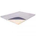 Topper Saltea Ortopedic 100x200 - Latex 5.5 cm, Husa cu Ioni de Argint