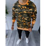 Bluza barbati camuflaj oversize orange K347 n2-7