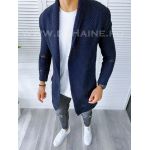 Cardigan barbati bleumarin slim fit ZR T3557 K16