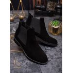 Ghete barbatesti negre din piele naturala - GH105