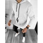 Hanorac barbati gri slim fit K179 K20-2