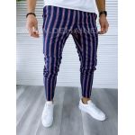 Pantaloni barbati casual regular fit bleumarin B1603 15-4 e ~