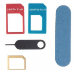 Adaptor universal Nano Sim Griffin 5 în 1 pentru toate dispozitivele mobile