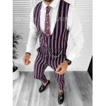 Compleu barbati Vesta + Pantaloni grena B7922 E 300-2