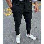 Pantaloni barbati casual regular fit negri B8558 F6-3.2