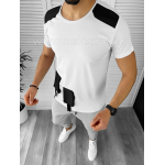 Tricou barbati alb slim fit Vagabond B1946 k1-1