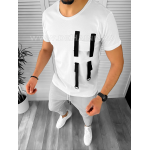 Tricou barbati alb slim fit Vagabond B1950 v5-3.2