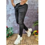 Blugi de bărbați, Negru deschis, skinny fit, elastici si conici - BG858