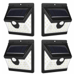 4 x Lampa solara SMART 40 LED cu senzor de lumina si miscare