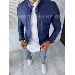 Geaca barbati bleumarin piele ecologica b2803 N1-2 29-5