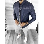 Geaca barbati bleumarin piele ecologica B2805 J2-2