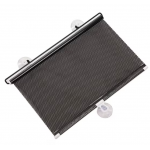 Parasolar auto cu ventuze retractabil negru 68 cm x 125 cm