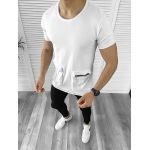 Tricou barbati alb slim fit Vagabond B1942 X2-2 3