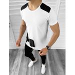 Tricou barbati alb slim fit Vagabond B1946 k1-1