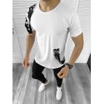 Tricou barbati alb slim fit Vagabond B1968 V6-3
