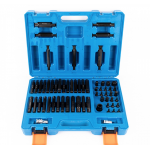 Trusa biti 62 piese otel S2 30 - 100 mm albastru