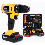 Trusa Bormasina cu percutie 2 acumulatori 24 V 6A + accesorii 110 PIESE