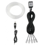 Banda led auto fibra optica cu bluetooth