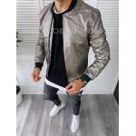 Geaca barbati argintie piele B2836 J4