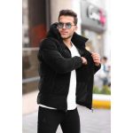 Geaca barbati de iarna imblanita neagra 12322 59-2