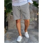 Pantaloni scurti de bărbati, Slim Fit, alb texturat - PSC38