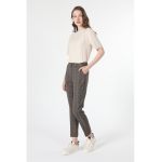 Pantaloni chino slim fit cu model in carouri