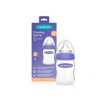 Biberon, Lansinoh, Tetina cu flux lent, Din silicon, Fara BPA, 160 ml, 0 luni+, Violet