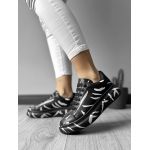 Adidasi dama casual cu talpa inalta negri B977 A8-2