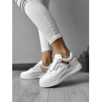 Adidasi dama casual cu talpa inalta roz CL2407 A41-2