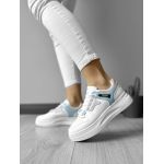 Adidasi dama casual cu talpa inalta turcoaz CL2407 A41-2