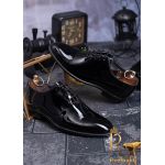 Pantofi de barbati, OneCut, Piele naturala lacuita pe exterior - P1058