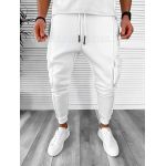 Pantaloni de trening albi conici K156 P20-5.3