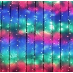 Instalatie 7070C Multicolor 240 LED Perdea 6x1m Exterior Fir Negru Gros Interconectabil IP65