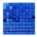 Panou decorativ model patrat cu paiete ALBASTRU 30 x 30 cm