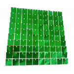 Panou decorativ model patrat cu paiete VERDE SCLIPICI 30 x 30 cm