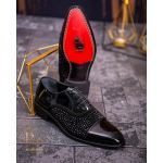 Pantofi eleganti barbatesti, negri lacuiti, piele naturala- P1749