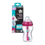 Biberon Advanced cu Sistem de Ventilatie, Tommee Tippee, 340 ml, fete, 1 buc