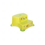 Lorelli - Inaltator dublu pentru baie, antiderapant, Funny Farm, Green Meadow