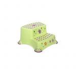 Lorelli - Inaltator dublu pentru baie, antiderapant, Hippo, Green
