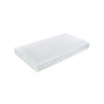 Saltea patut bebe, Babyneeds, Confort, Cu husa detasabila, Antialergica, Spuma, 160x80x15 cm, 0 luni+, Alb