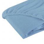 Cearsaf cu elastic din frotir Bleu 120/60 cm