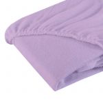 Cearsaf cu elastic din frotir Mov 120/60 cm