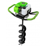 Motoburghiu benzina Craft Tec 4.5 kW 6 CP 58 CC rezervor 1.2 l verde MX200 motor 2 timpi diametru burghiu 150 mm