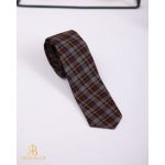 Cravata slim maro cu model - CV932