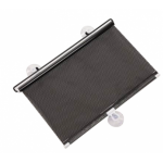 Parasolar auto cu ventuze retractabil NEGRU 58 cm x 125 cm